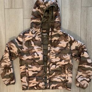 Pull & Bear Puffer Camo Jacket
